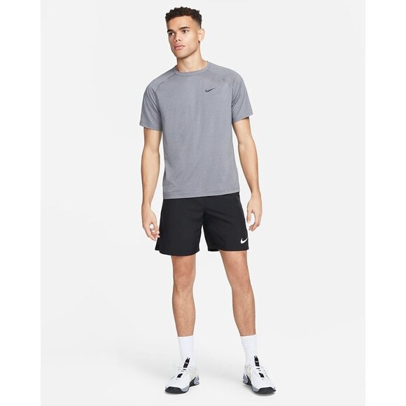 Nike Ready Men's Grey Dri-FIT Short-Sleeve Fitness Shirt - Picture 4 of 9